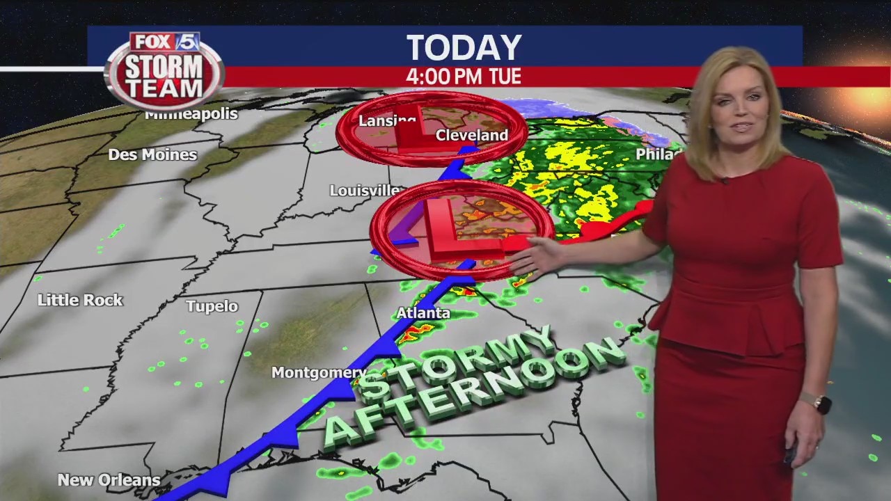 Tuesday morning weather forecast