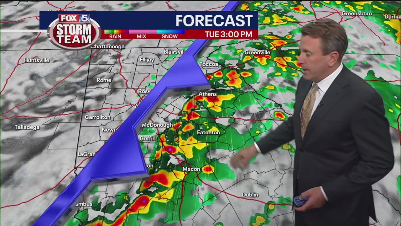 Tuesday midday forecast