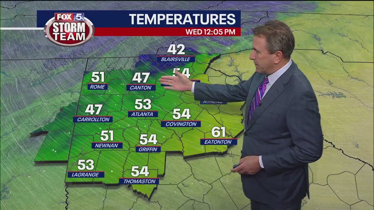 Wednesday midday forecast