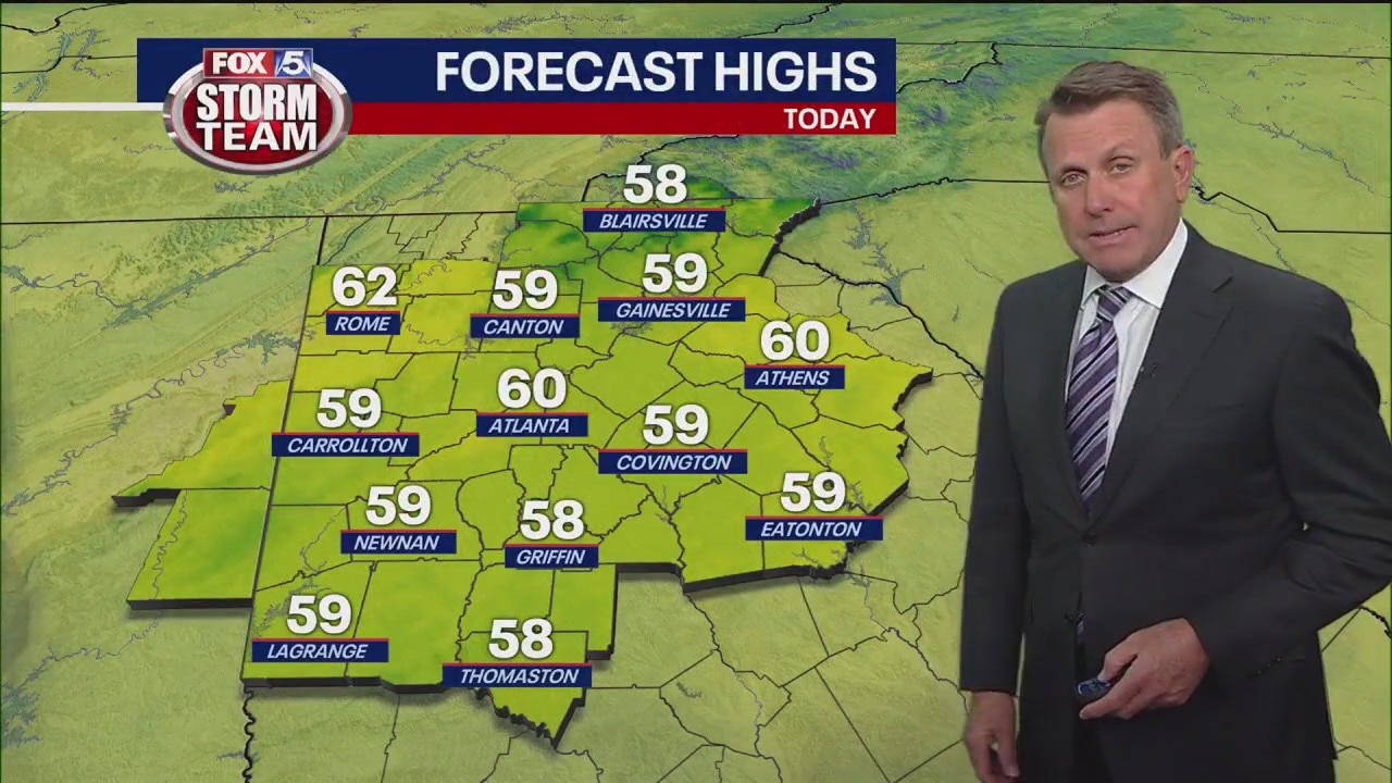 Thursday midday weather forecast