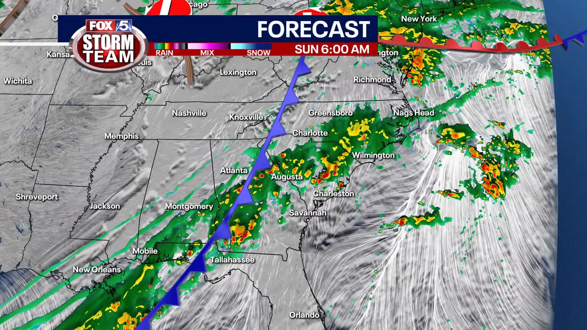 Saturday Evening Forecast