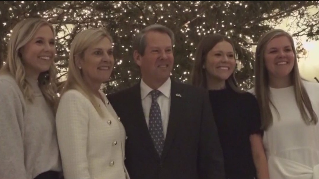 Kemp family lights Georgia Capitol Christmas tree