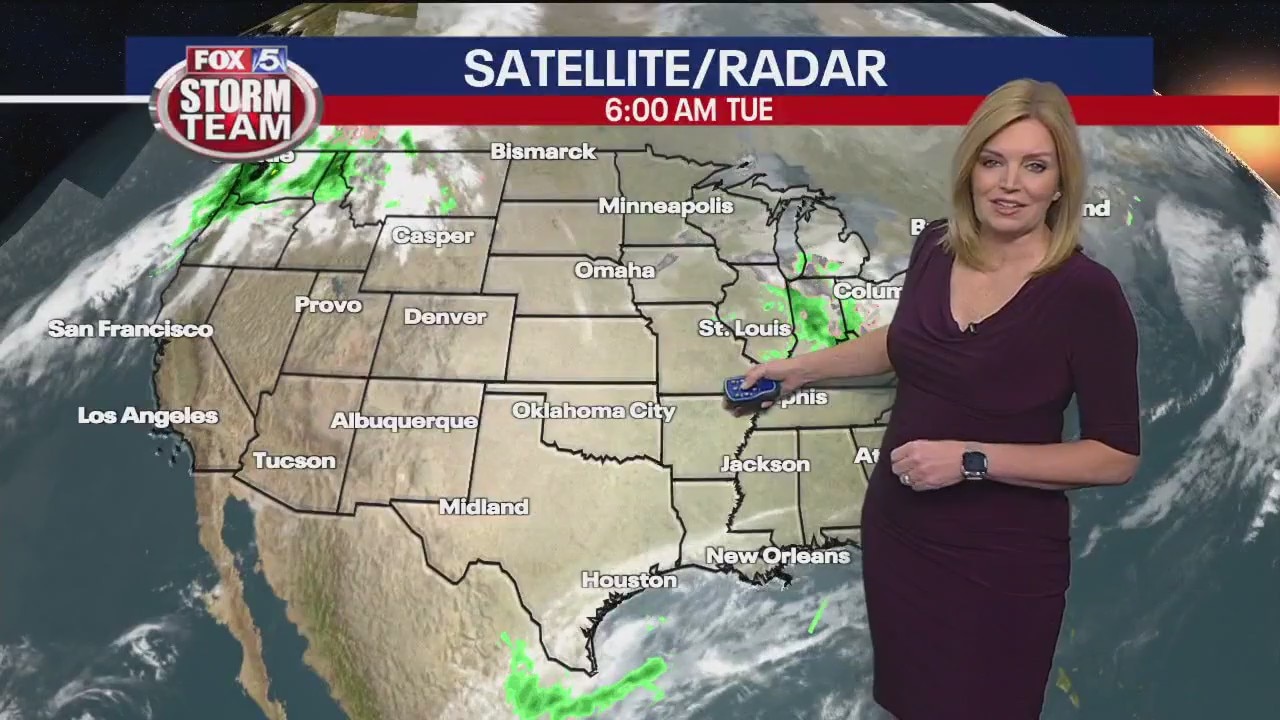 Tuesday morning weather forecast