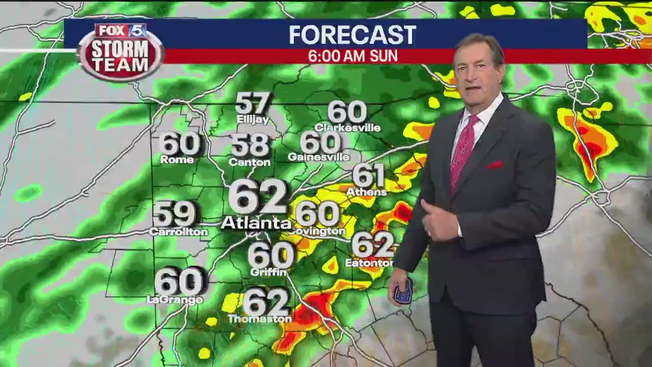 Friday evening forecast