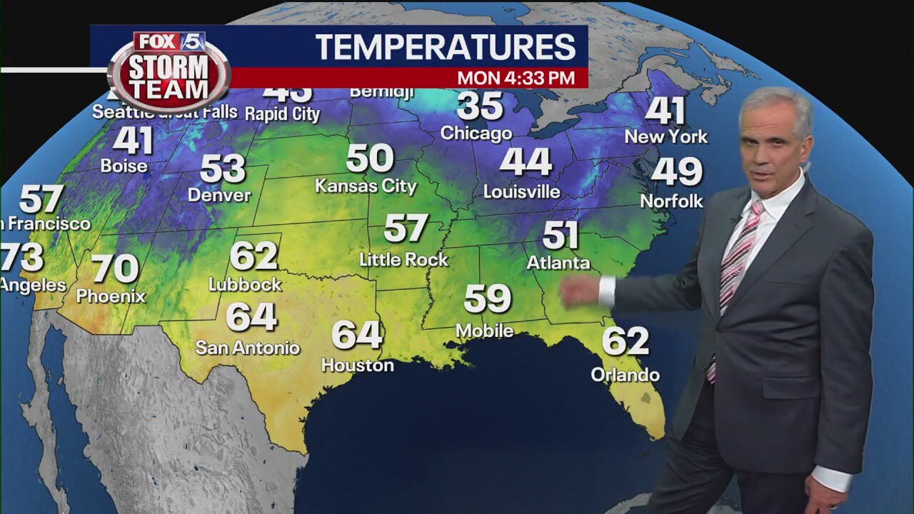 Monday afternoon forecast