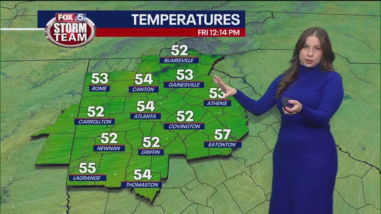 Friday afternoon weather forecast