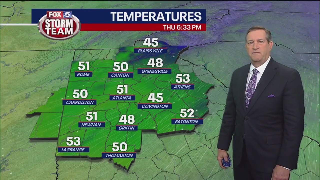 Thursday evening forecast