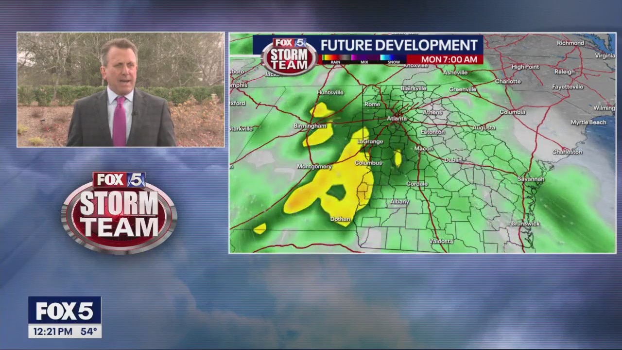 Friday midday weather forecast