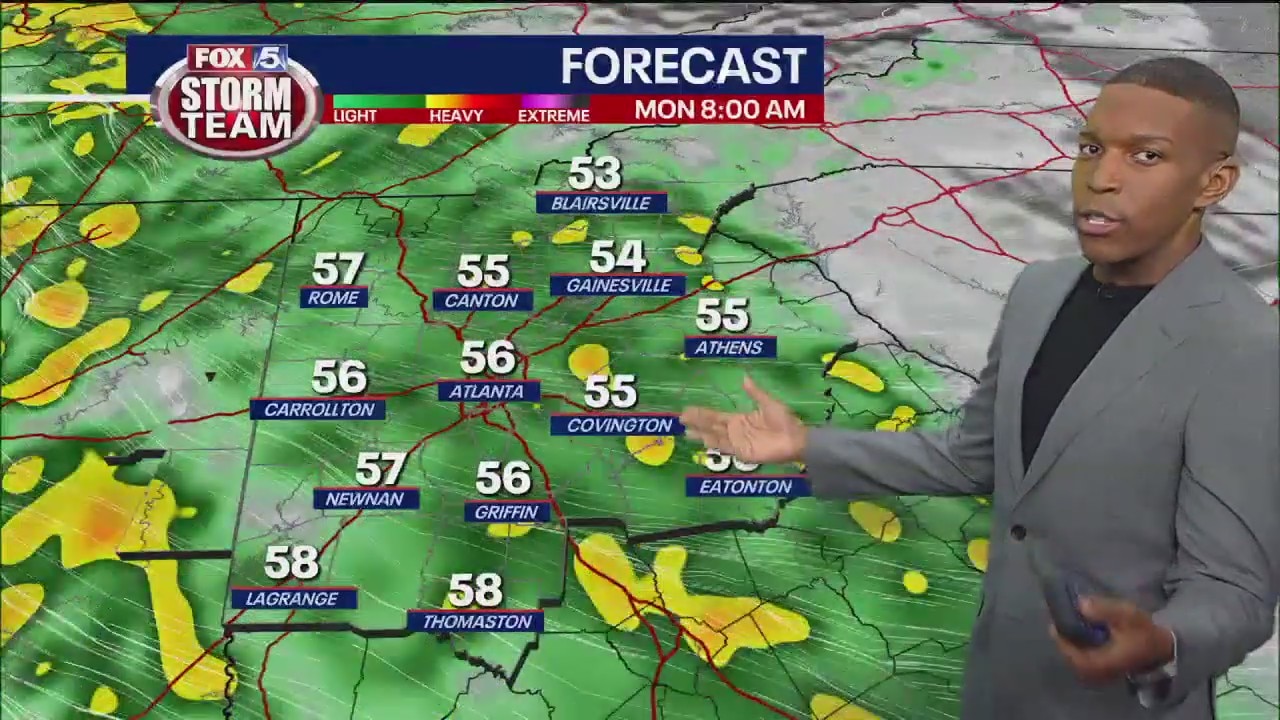 Christmas morning forecast