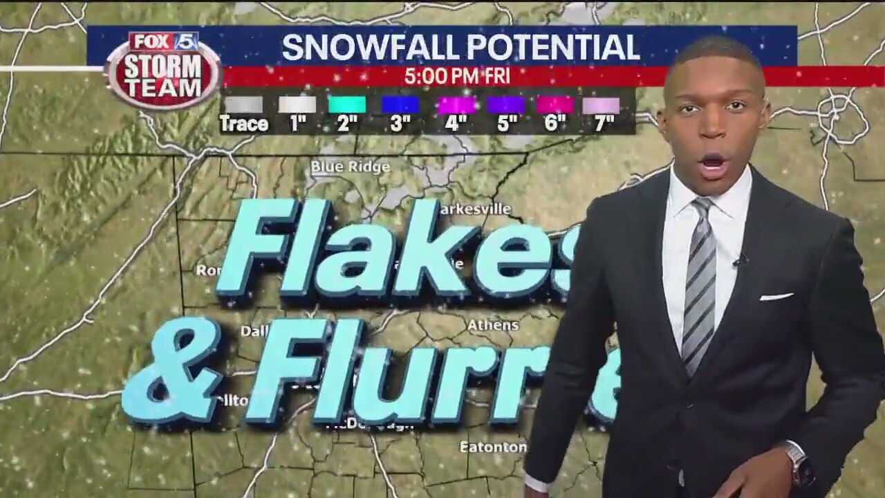 Friday evening forecast