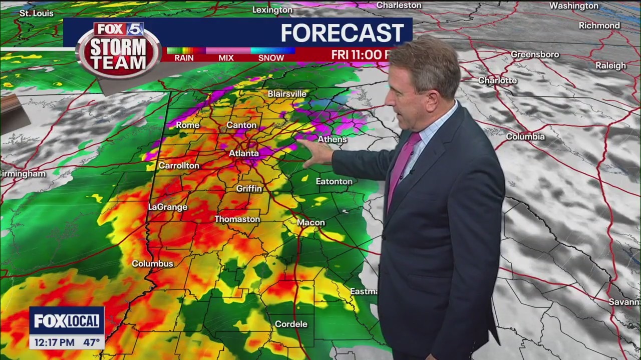 Thursday midday weather forecast