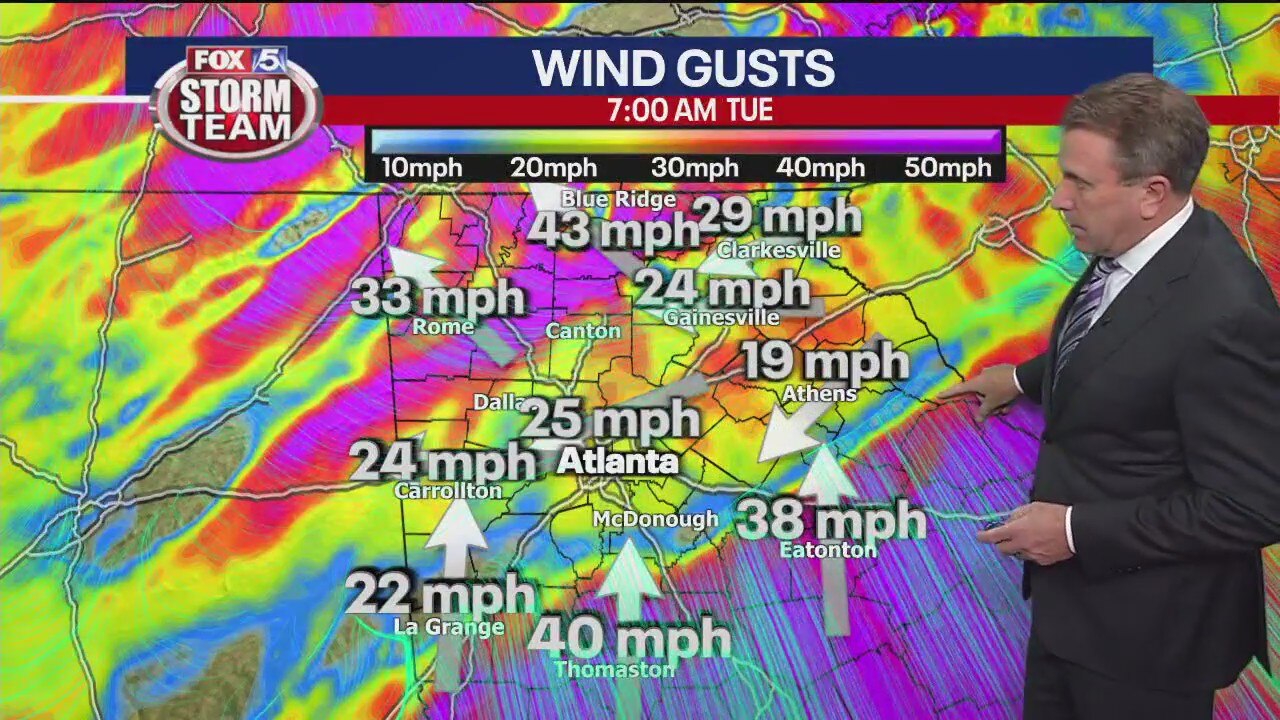 Monday midday weather forecast