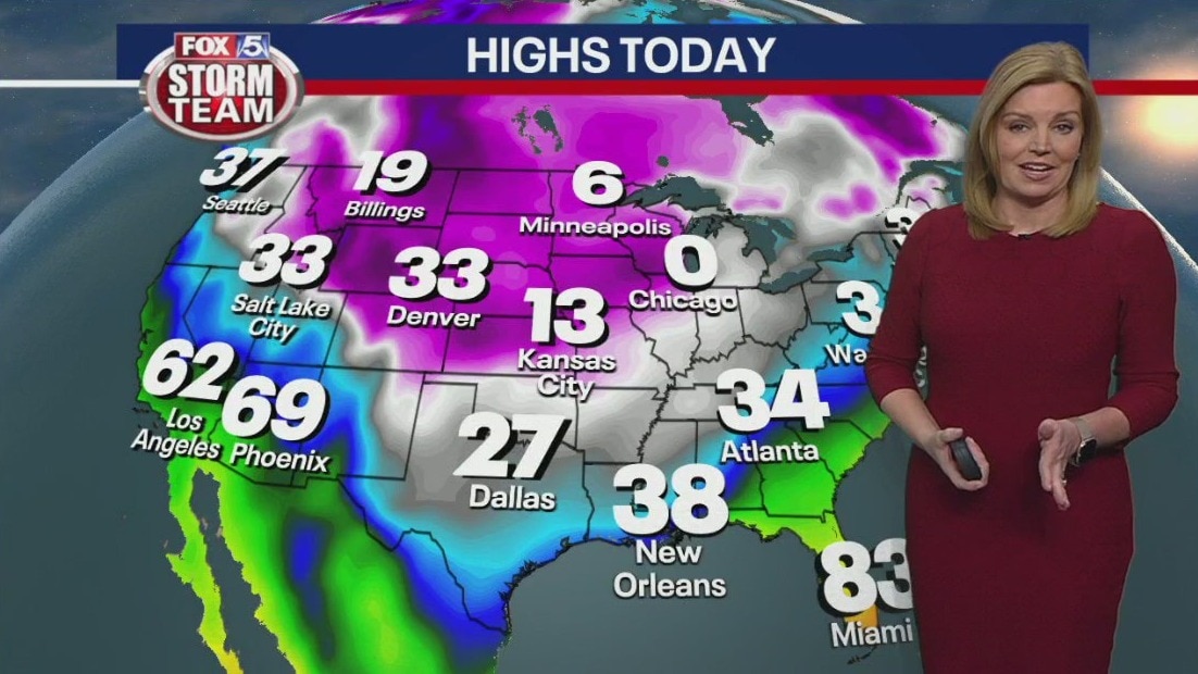 Tuesday morning weather forecast