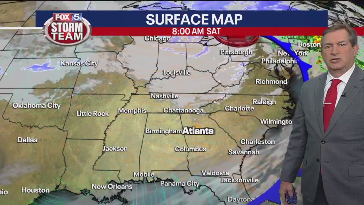 Friday evening forecast