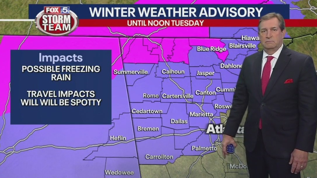 Monday night forecast update