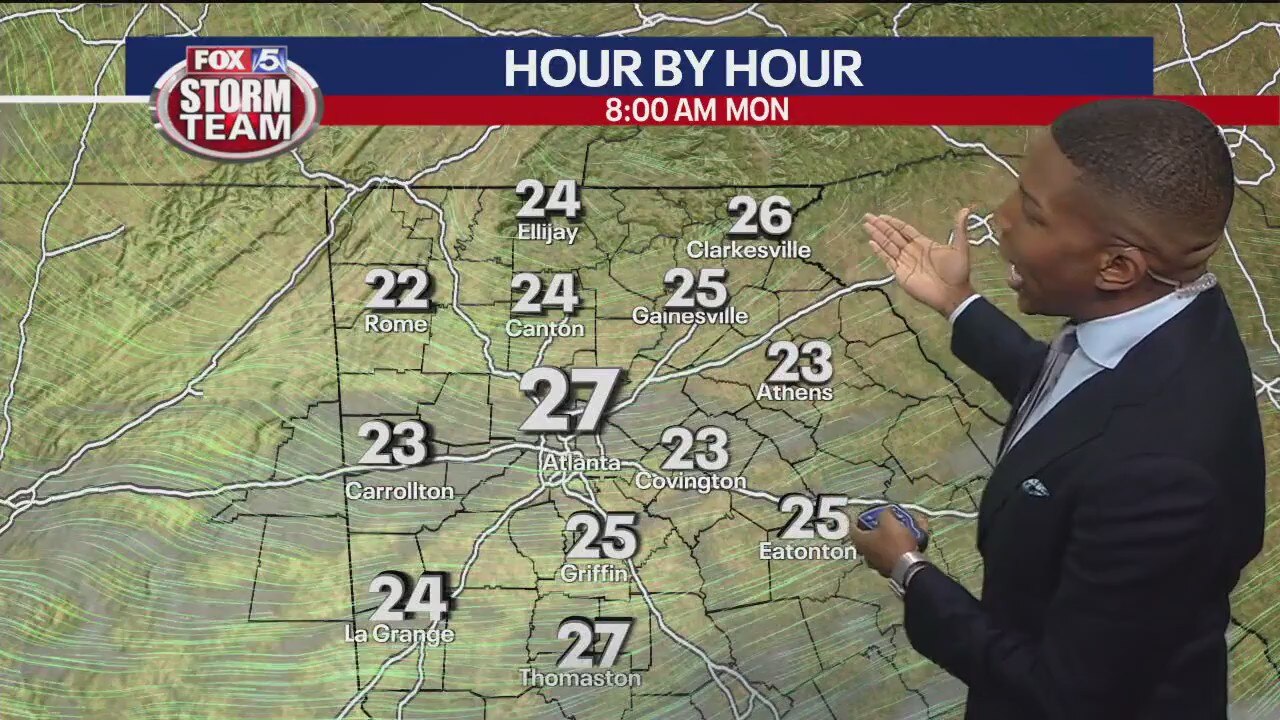 Sunday evening forecast