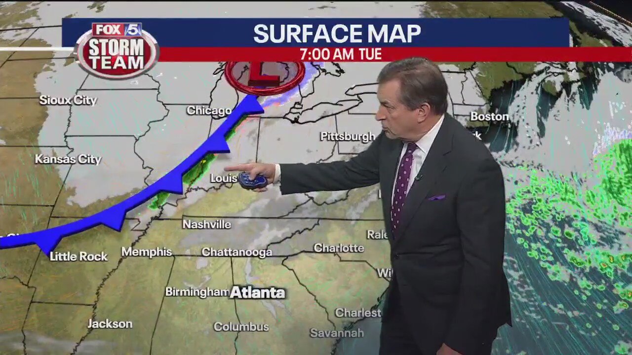 Monday night forecast