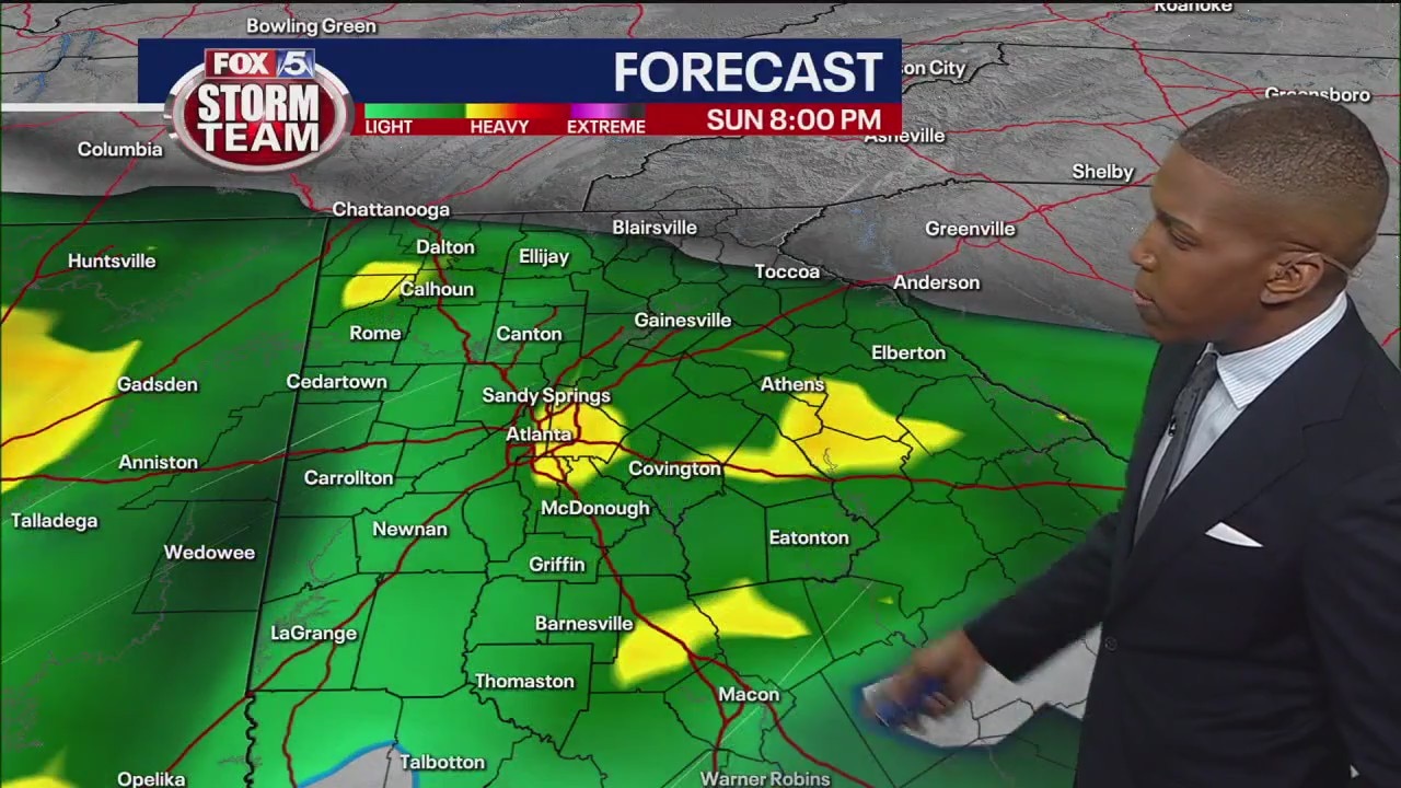 Thursday evening forecast