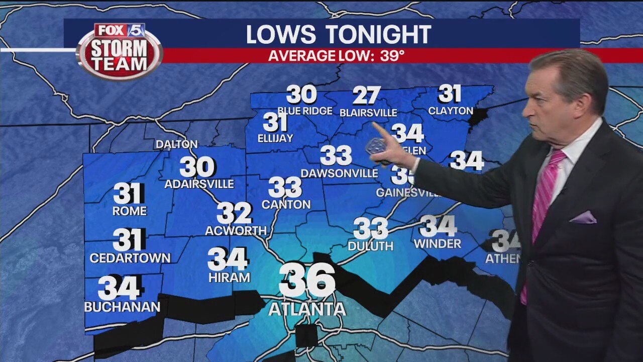 Tuesday evening forecast