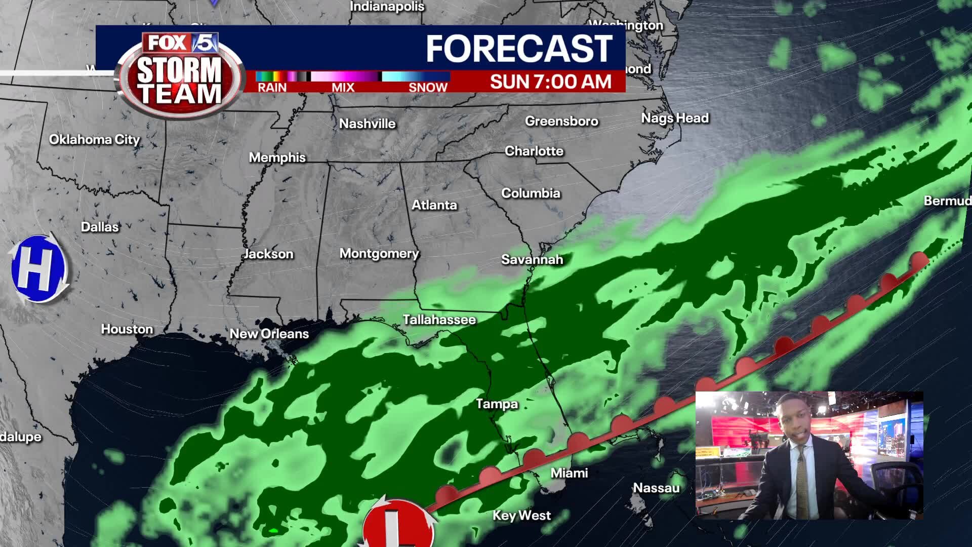 Saturday Evening Forecast