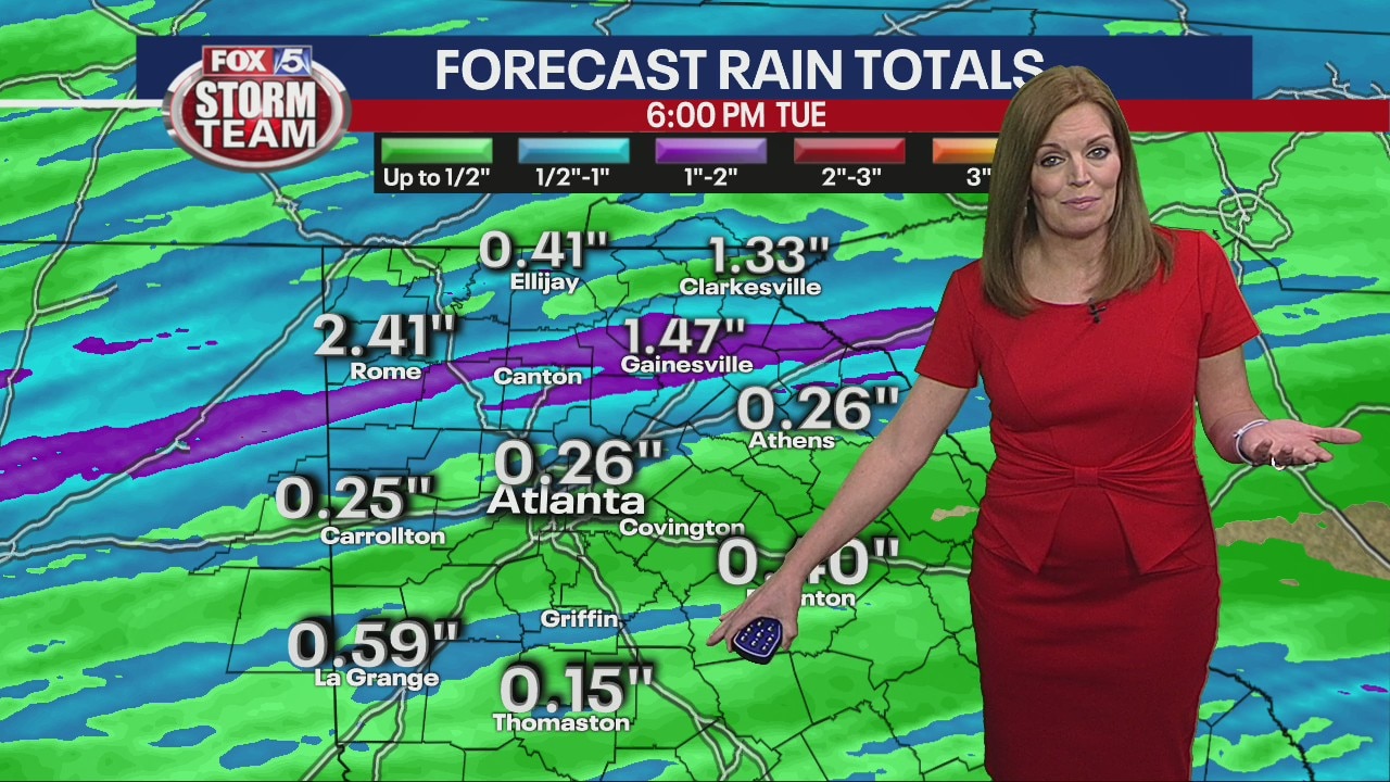 Monday morning forecast