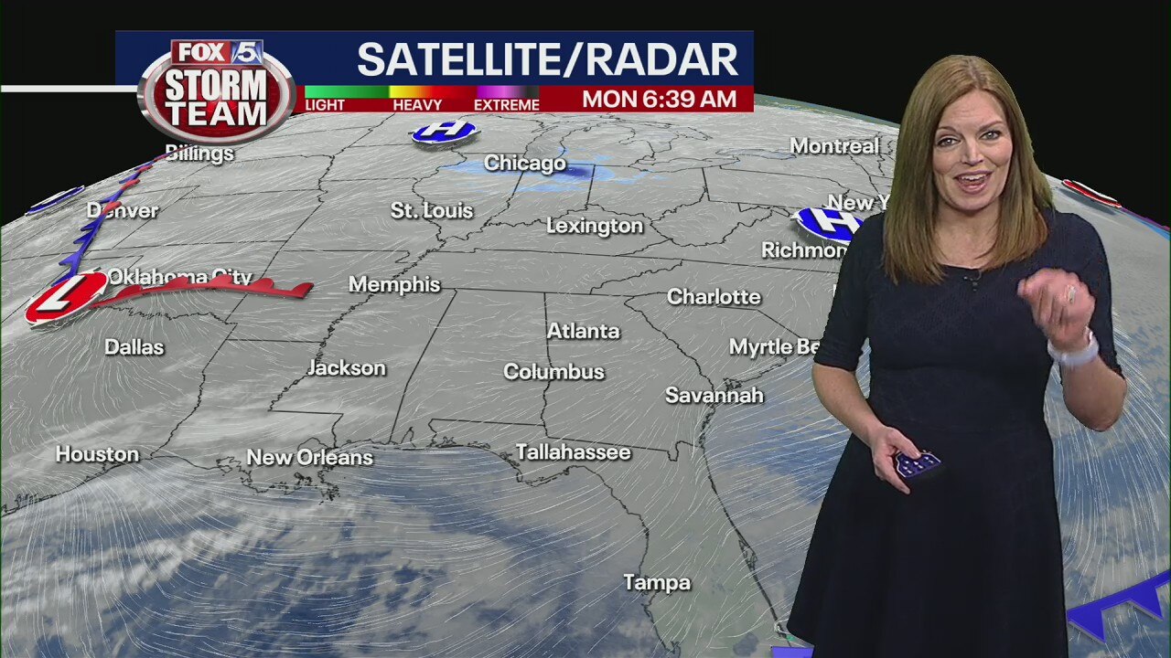 Monday morning forecast