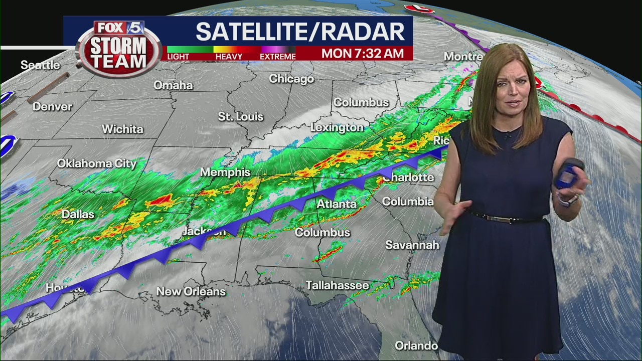 Monday morning forecast