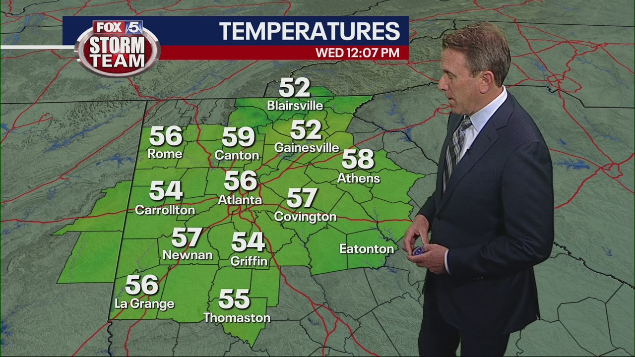Wednesday noon weather forecast