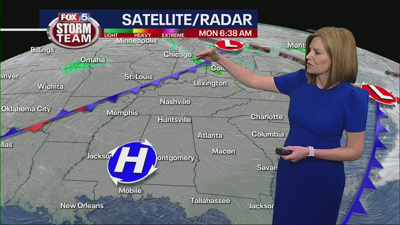 Monday morning forecast