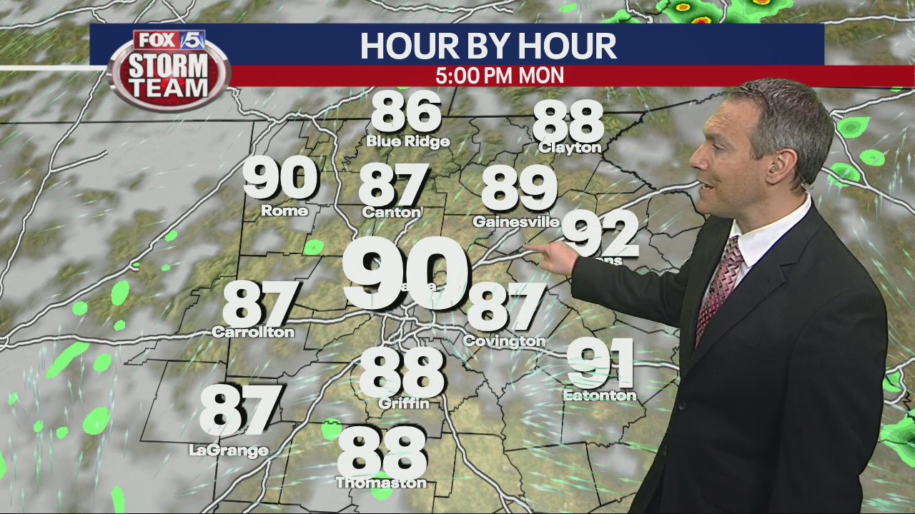 Monday morning forecast