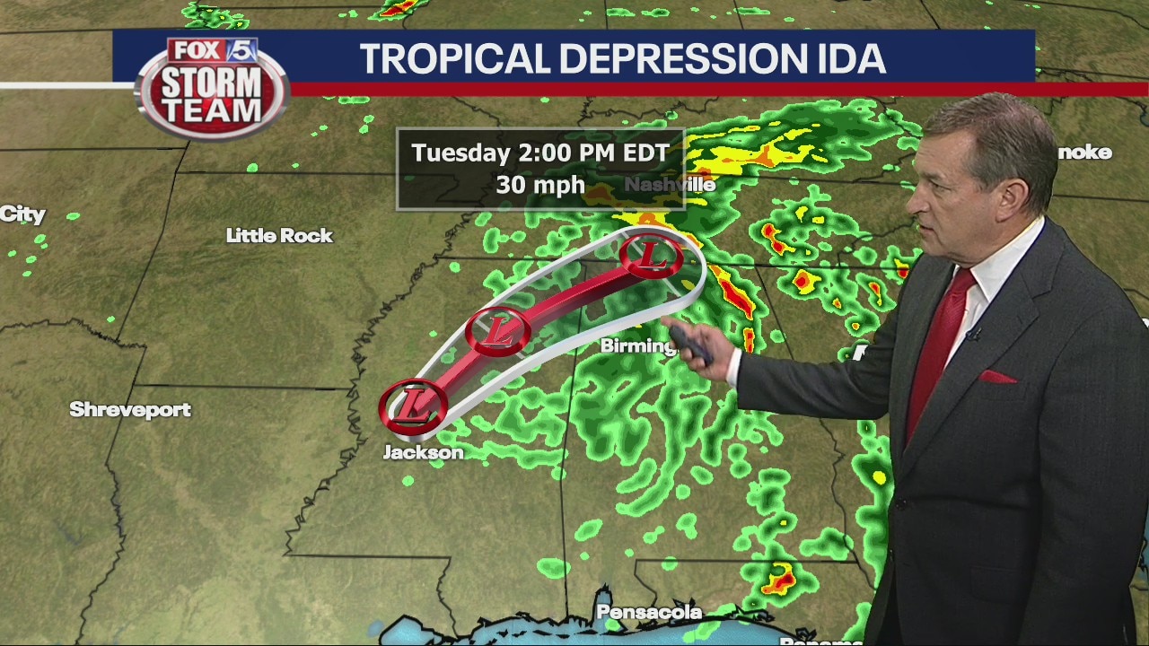 Monday afternoon forecast