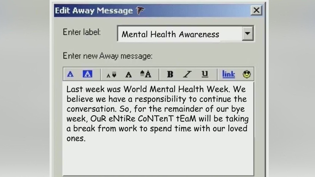 Atlanta Falcons stop posting to bring awareness to importance of mental health