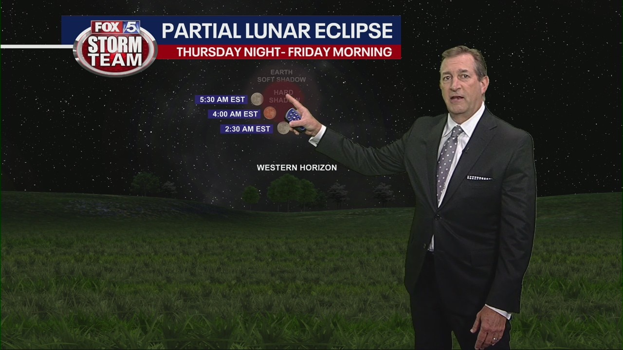 Meteor shower, partial lunar eclipse viewing in Georgia