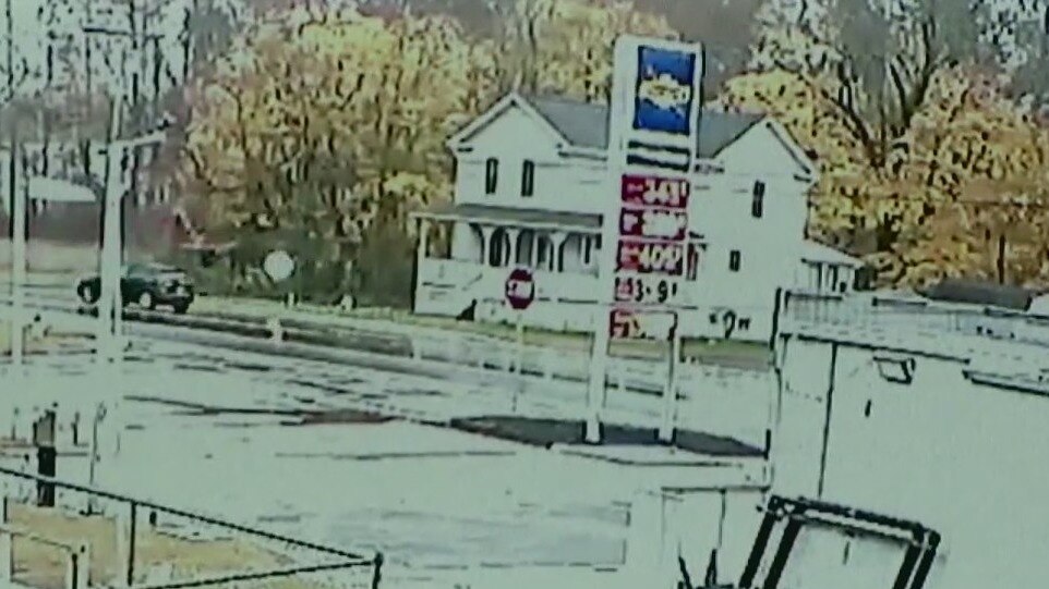 Dump truck slams into home