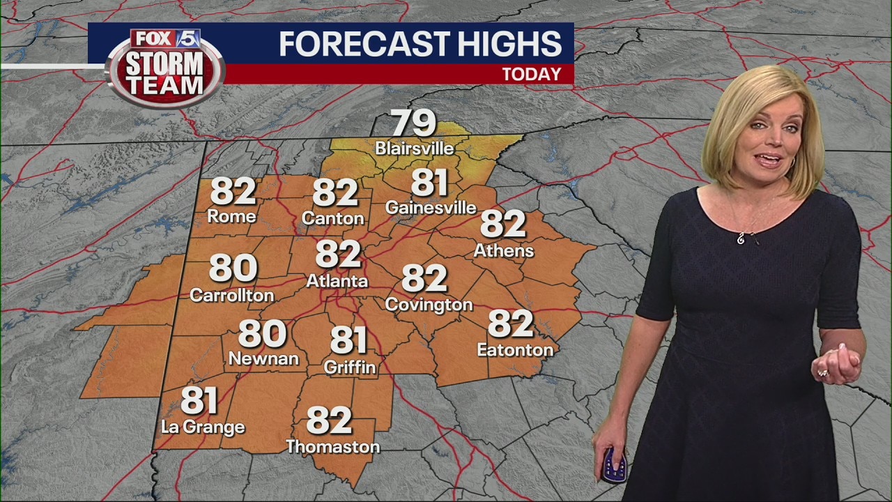 Monday morning weather forecast