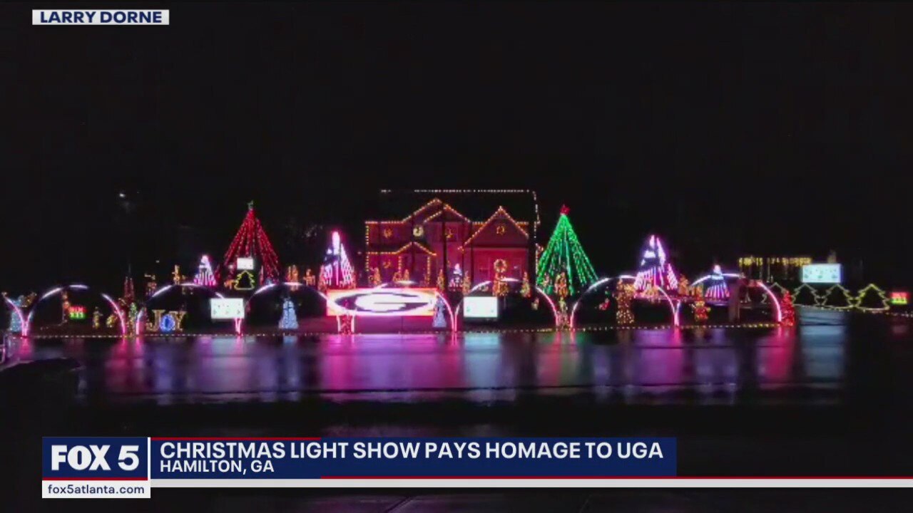 Christmas lights show pays homage to UGA