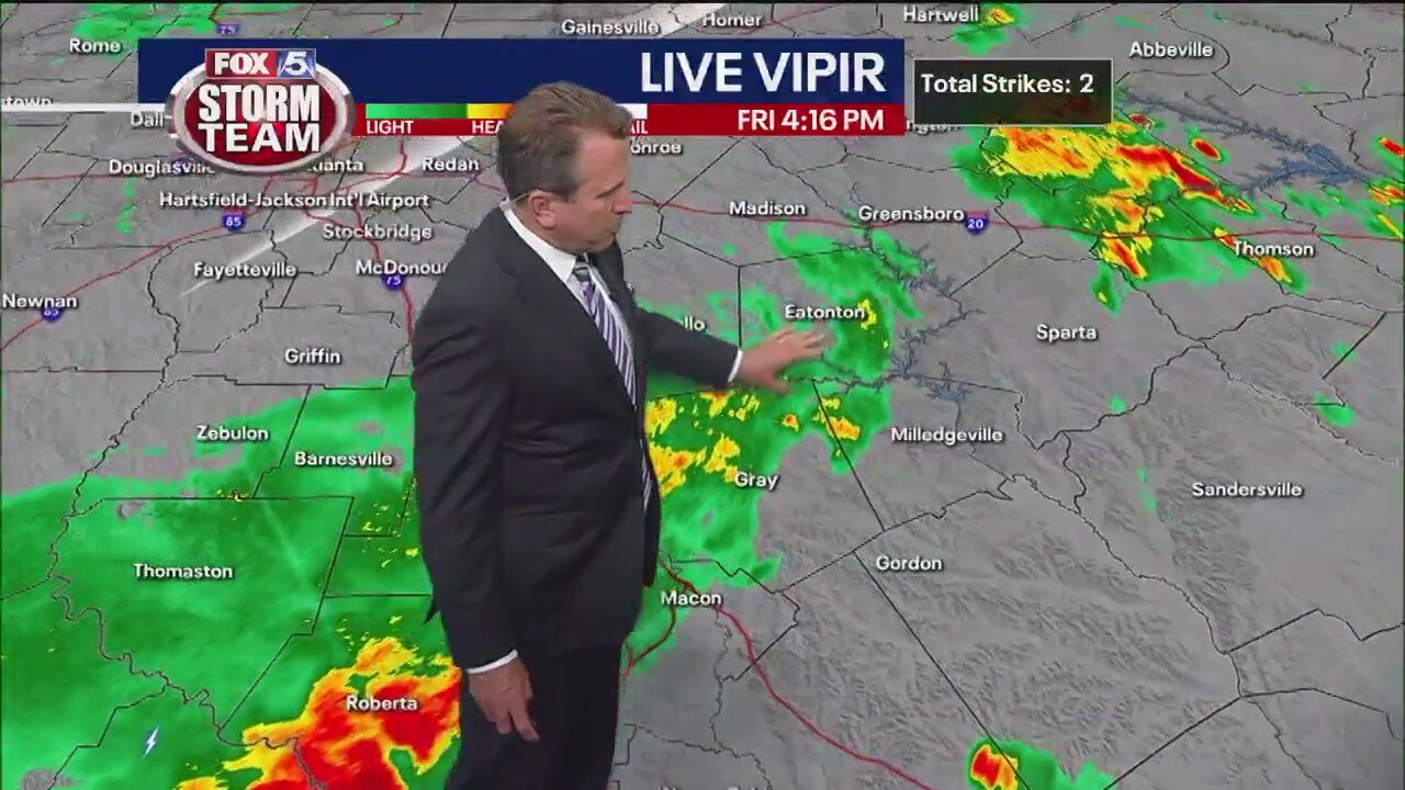Friday evening forecast