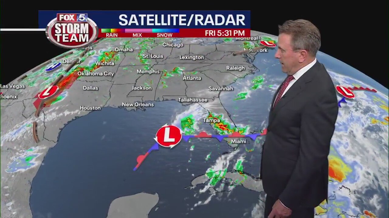 Friday evening forecast