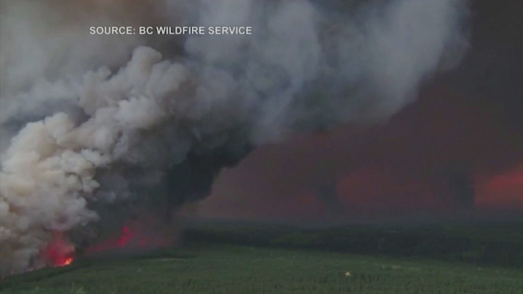 Canadian wildfires: New wind pattern