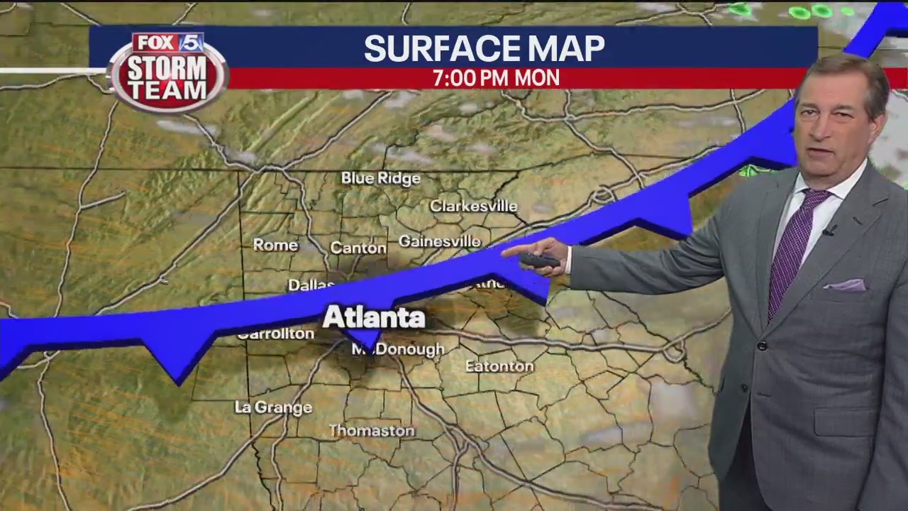 Monday evening forecast