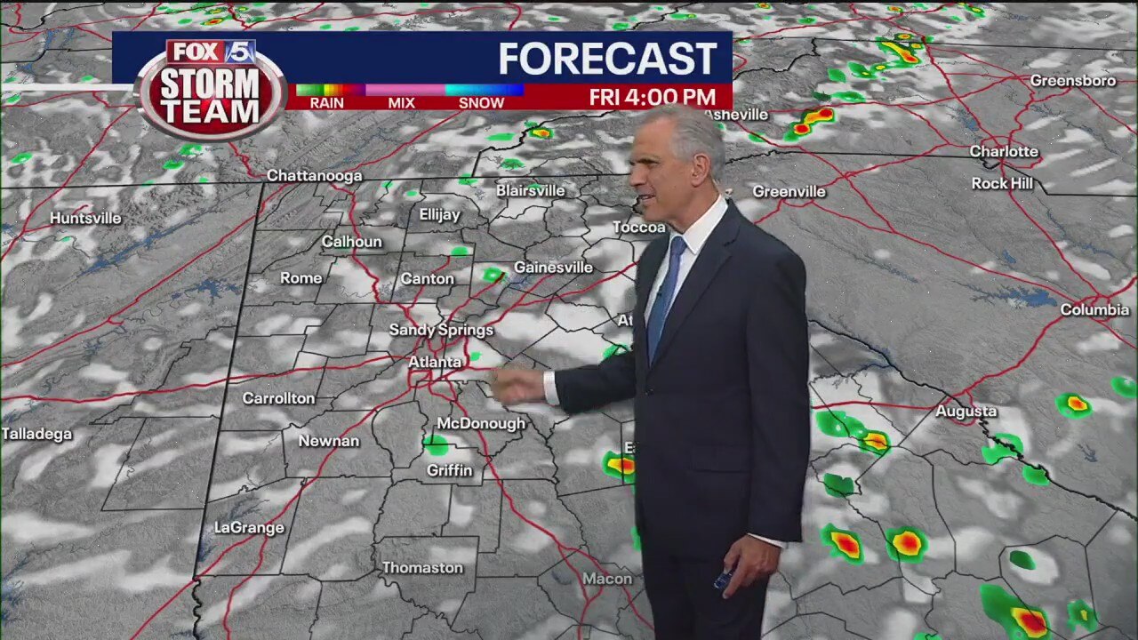 Friday midday weather forecast