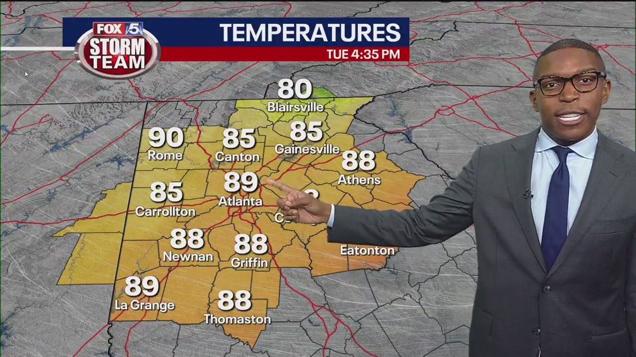 Tuesday afternoon forecast update