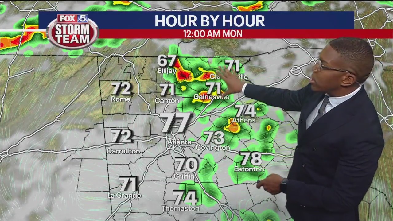 Sunday evening forecast update