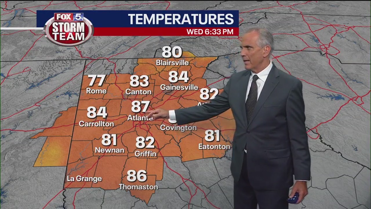 Wednesday evening forecast update