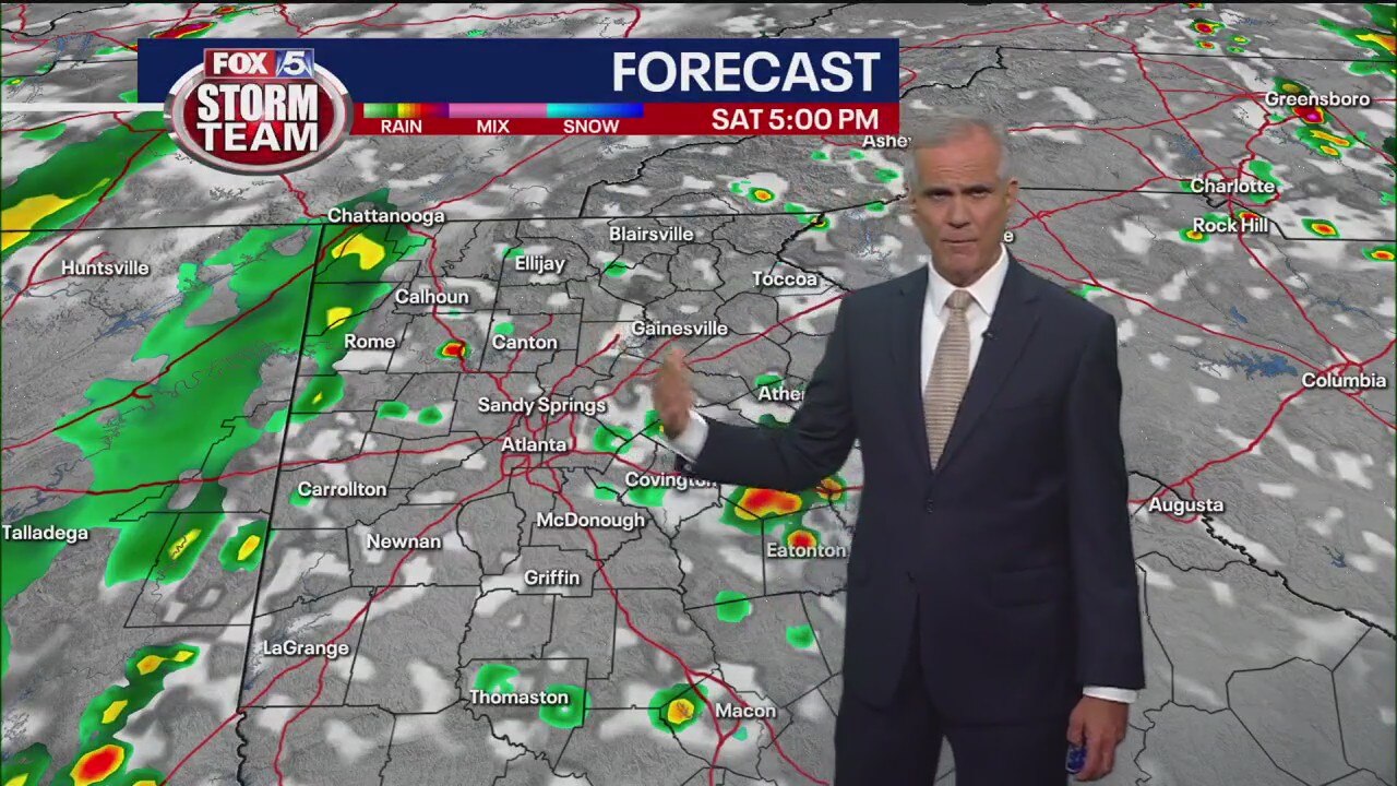 Friday evening forecast
