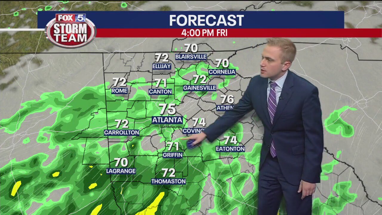 Thursday afternoon weather forecast