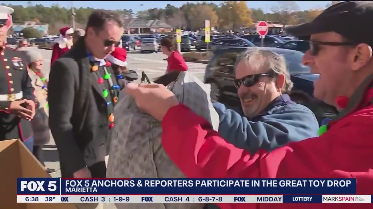 FOX 5 hosts Great Toy Drop in Marietta