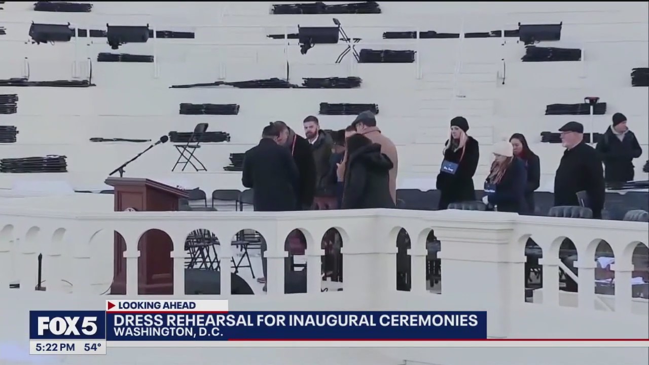 Inauguration dress rehearsal