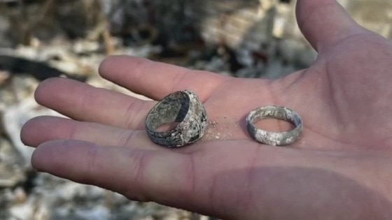 Treasured rings dug out of Palisades wildfire rubble