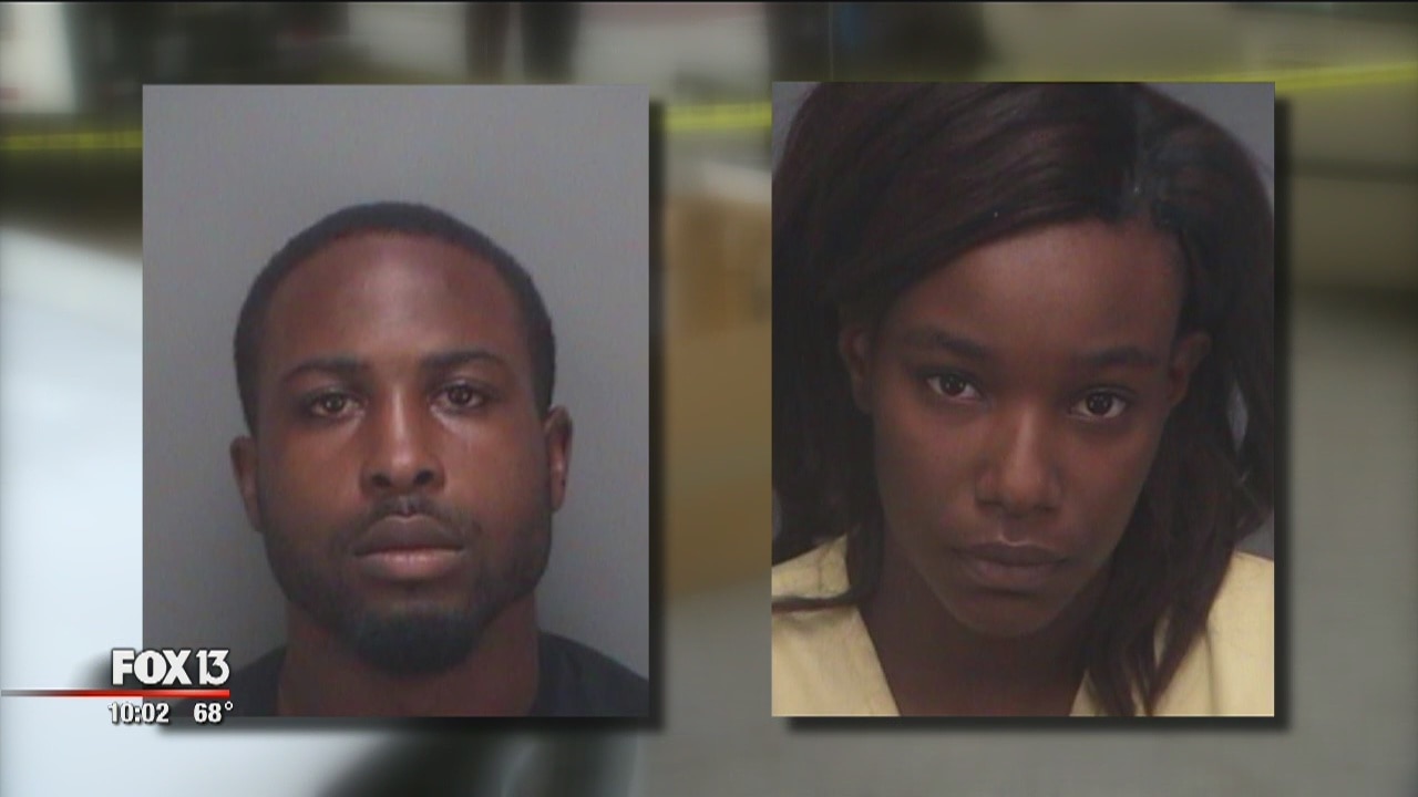 Suspected package thieves crash car with baby on board